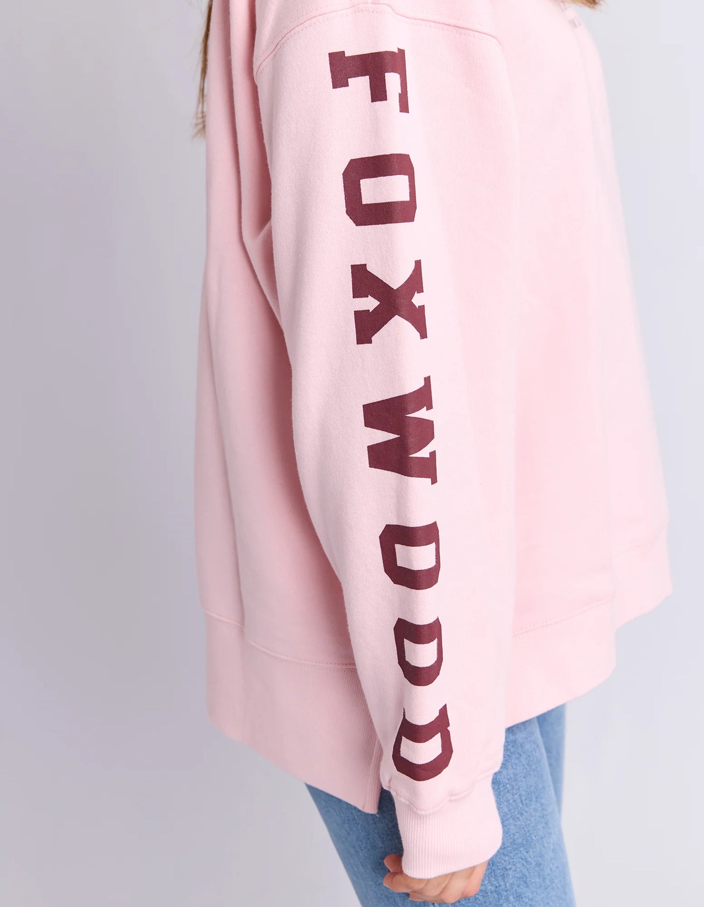 Foxwood Origin Crew Sweatshirt - Pink | Oversized Cotton Fleece