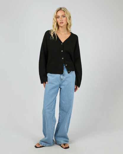 All About Eve Nova Cardigan - Black | Relaxed Knit Layering Cardi