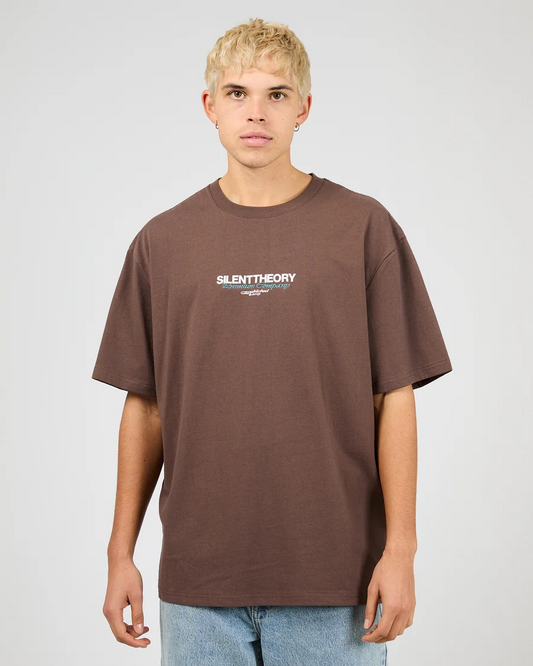 Silent Theory Echo Tee - Chocolate | Men’s Relaxed Fit Tee