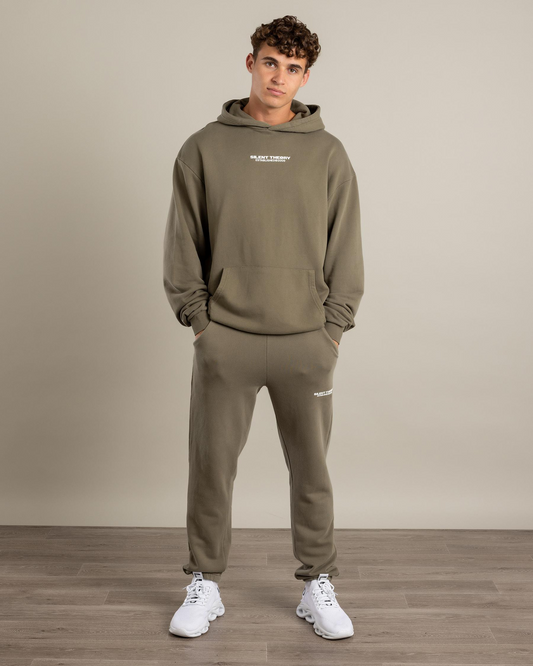 Silent Theory Echo Hoodie – Tan - Men’s Relaxed Fit Hoodie