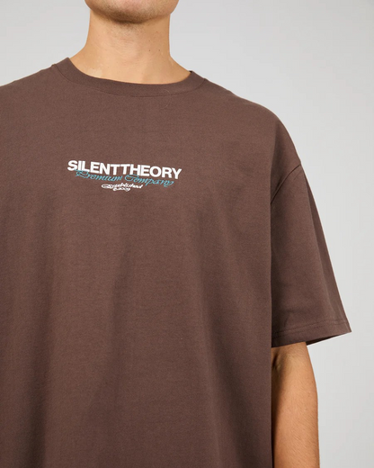 Silent Theory Echo Tee - Chocolate | Men’s Relaxed Fit Tee