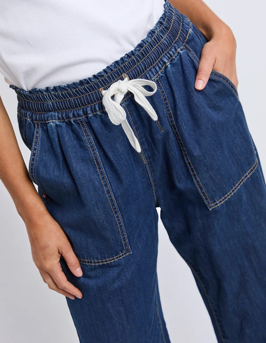 Greta Slim Leg Denim Pant - Sapphire (Extra Dark W