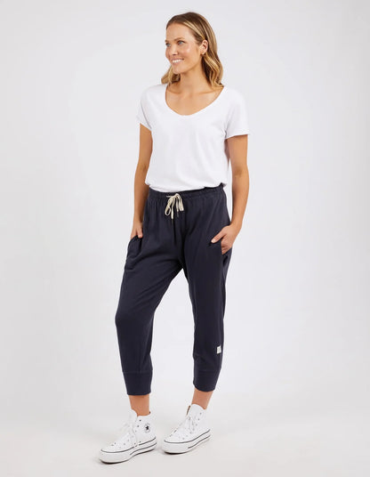 Elm Brunch Pant – Navy | Women’s Relaxed Cotton Jersey Pant