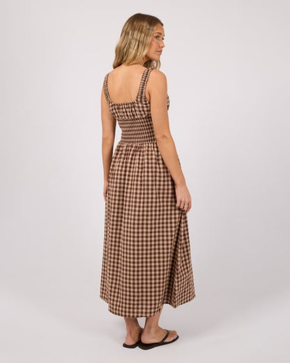 All About Eve Wynn Maxi Dress - Brown Check | Women’s Cotton Maxi Dress
