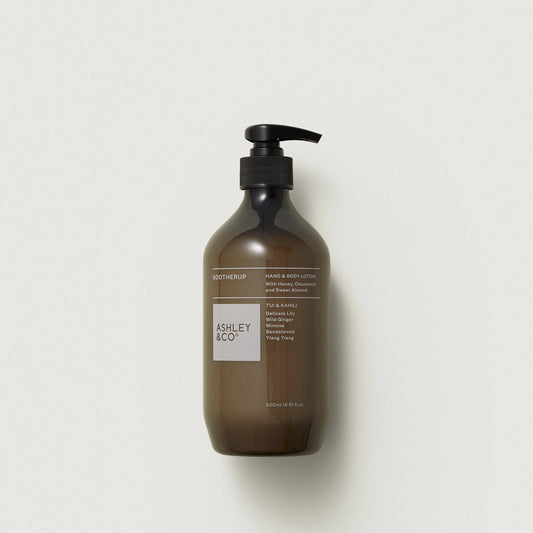 Sootherup 'Ashley & Co' on a light gray background