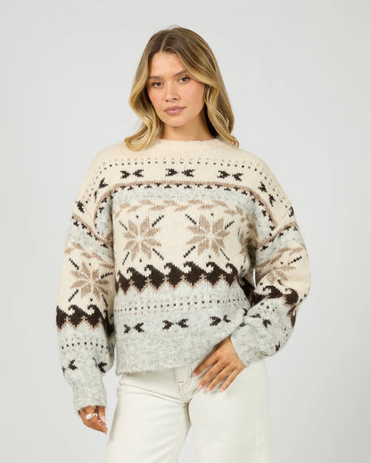 All About Eve Marina Knit Crew - Multicoloured | Women’s Colourful Intarsia Knit Jumper