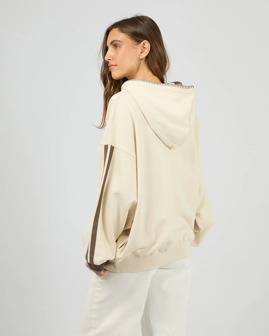 All About Eve Southampton Box Hoodie - Vanilla | Women's Cotton French Terry Hoodie