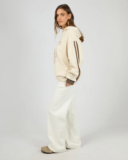 All About Eve Southampton Box Hoodie - Vanilla | Women's Cotton French Terry Hoodie
