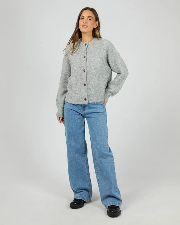 All About Eve Tillie Cardigan - Grey Marle | Women's Soft Knit Button Cardigan