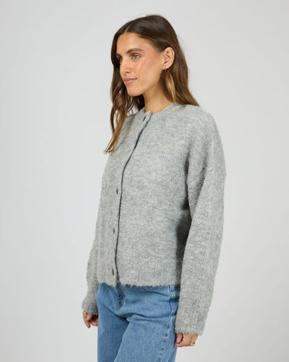 All About Eve Tillie Cardigan - Grey Marle | Women's Soft Knit Button Cardigan