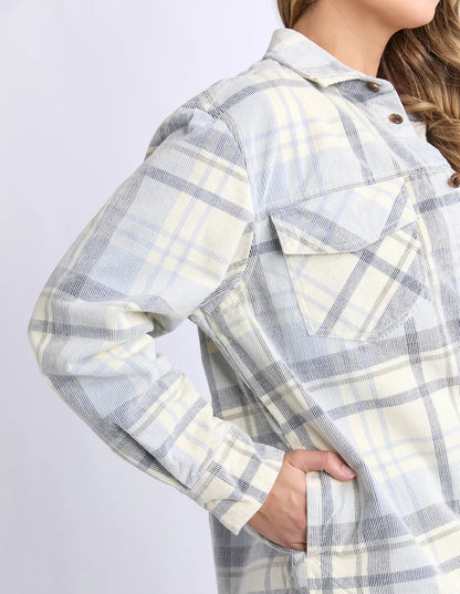 Foxwood Dixie Check Shirt - Navy | Women's Cotton Check Shirt