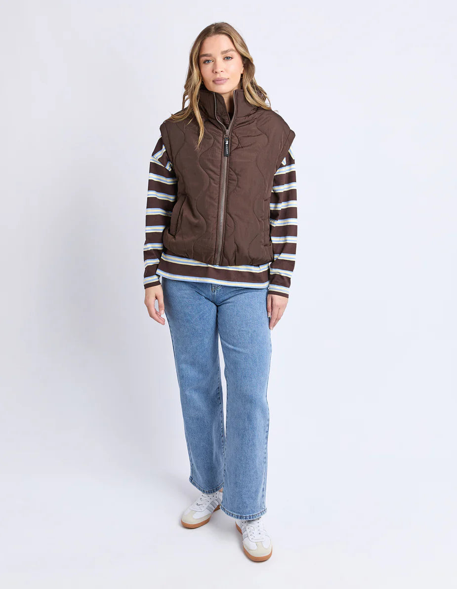 Foxwood Elite Vest - Coffee | Women's Lightweight Quilted Puffer Vest
