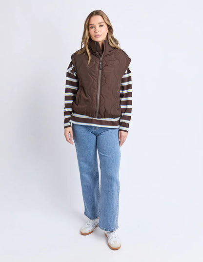 Foxwood Elite Vest - Coffee | Women's Lightweight Quilted Puffer Vest