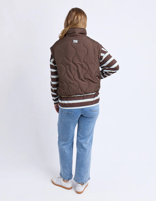 Foxwood Elite Vest - Coffee | Women's Lightweight Quilted Puffer Vest