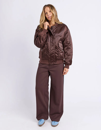 Foxwood Lucy Bomber - Coffee Bean | Women’s Oversized Bomber Jacket