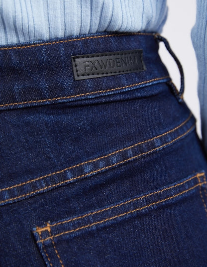Foxwood Sarah Wide Leg Jean - Indigo Denim | High Rise Wide Leg Dark Blue Denim Jeans