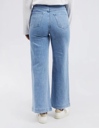 Foxwood Sarah Wide Leg Jean - Light Blue | High Rise Women's Denim Jeans