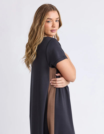 Foxwood Seattle Tee Dress - Ink | Women's Relaxed Fit Midi Dress
