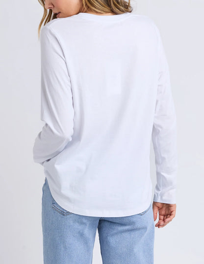 Back view of Foxwood Signature Long Sleeve Tee