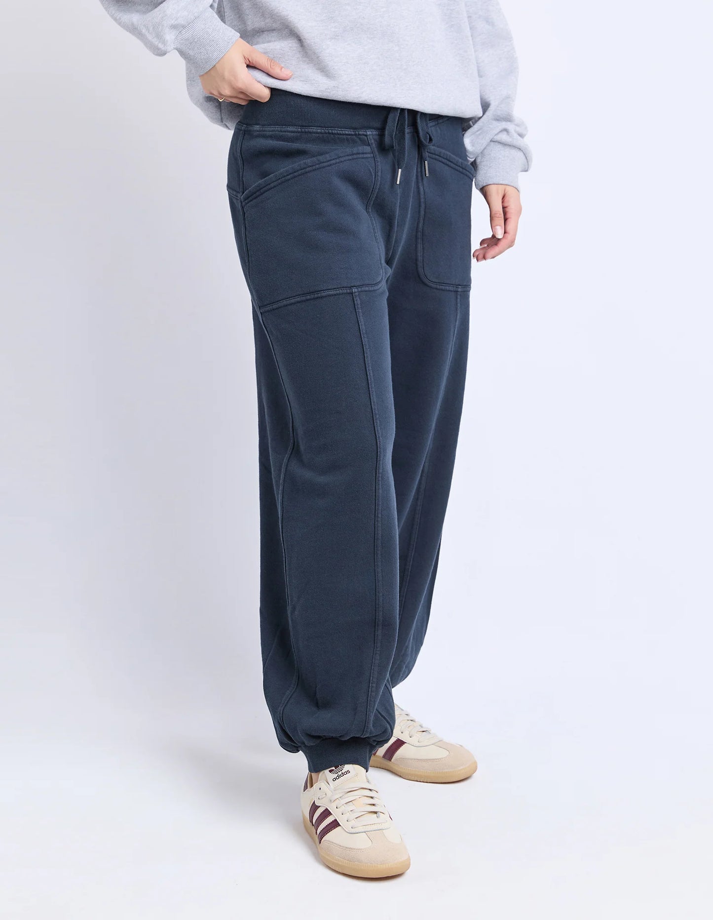 Foxwood Leo Trackpant - Dark Sapphire | Women’s Everyday Cotton Trackpants