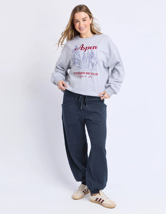 Foxwood Leo Trackpant - Dark Sapphire | Women’s Everyday Cotton Trackpants