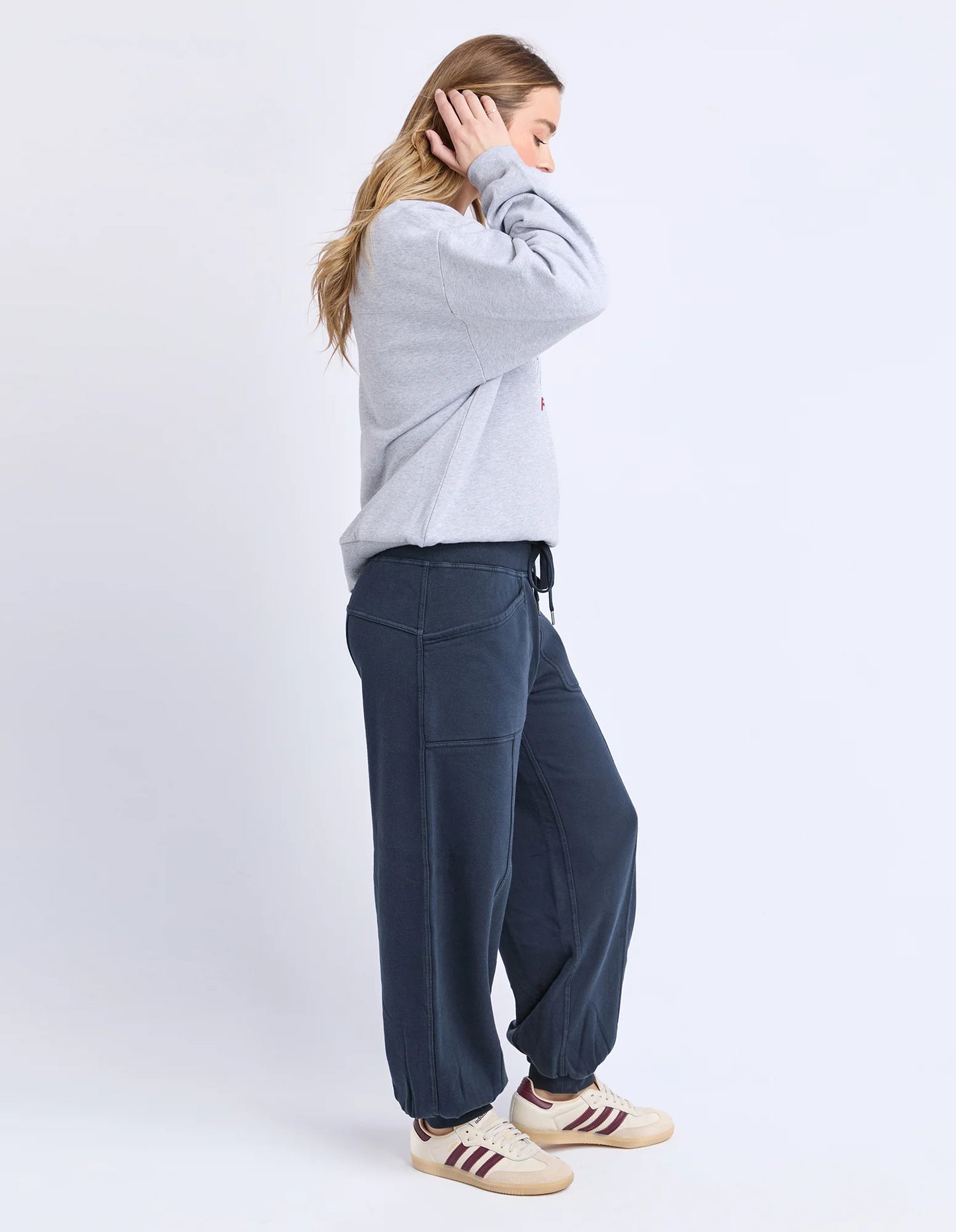 Foxwood Leo Trackpant - Dark Sapphire | Women’s Everyday Cotton Trackpants