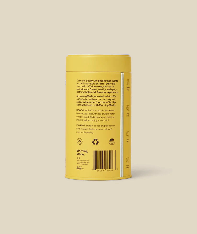 Morning Made Turmeric Latte - Original Blend | Organic Golden Turmeric Drink
