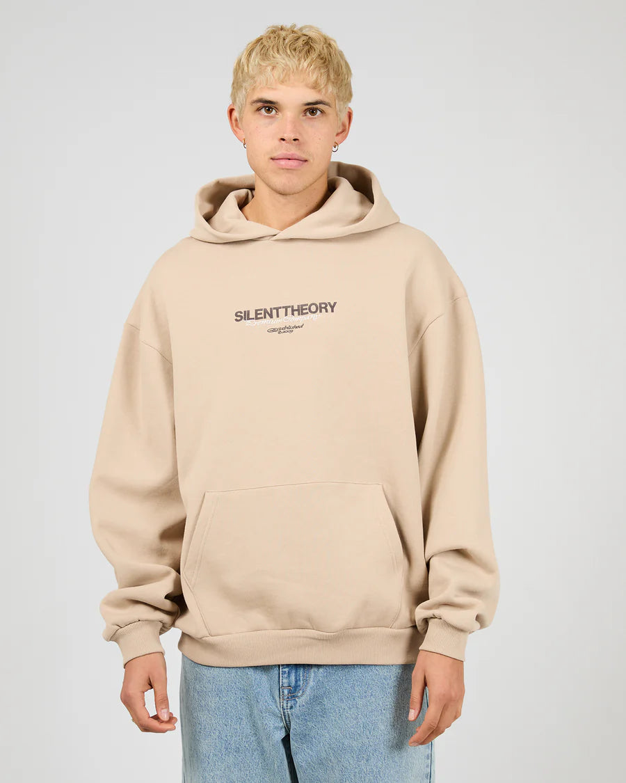 Silent Theory Echo Hoodie - Tan | Men’s Relaxed Fit Everyday Hoodie