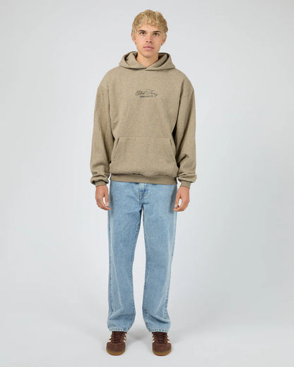 Silent Theory Rider Hoodie - Brown Marle | Men's Relaxed Fit Fleece Hoodie