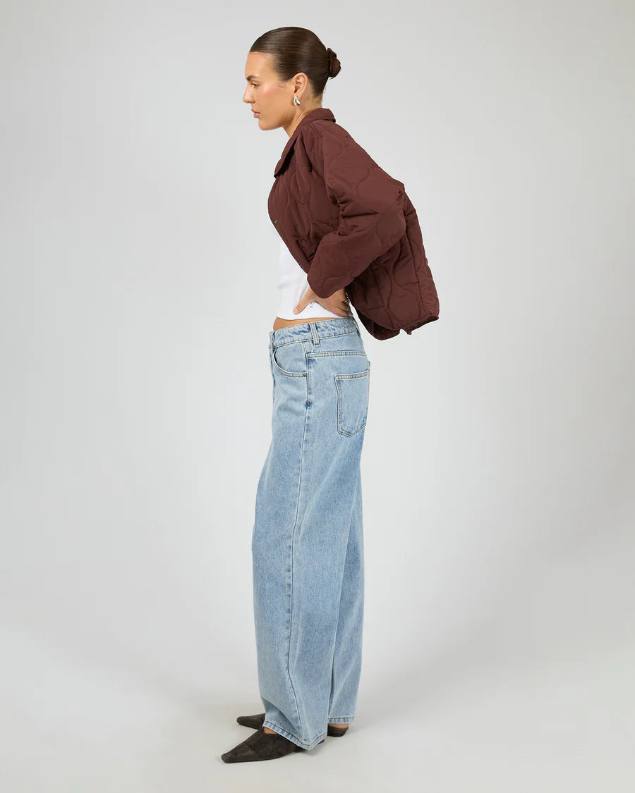 Silent Theory Archer Stitched Jacket - Cherry | Versatile Women's Everyday Jacket