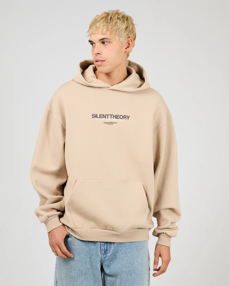 Silent Theory Echo Hoodie - Tan | Men’s Relaxed Fit Everyday Hoodie