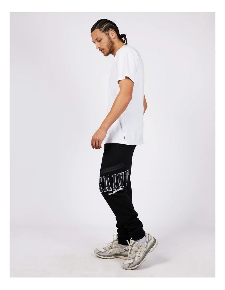 St Goliath Baseline Pant - Black | Men’s Comfortable Everyday Track Pants