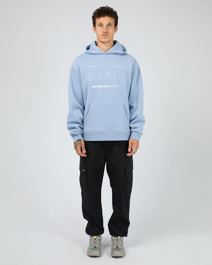 St Goliath Vapor Hoodie - Blue | Men's Relaxed Fit Fleece Hoodie