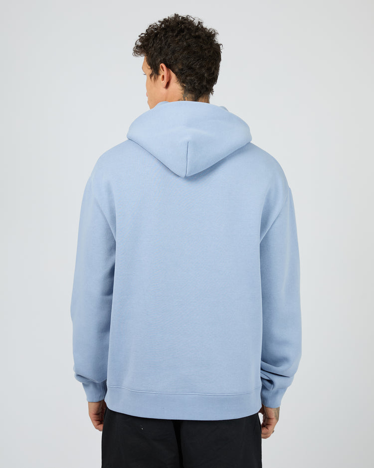 St Goliath Vapor Hoodie - Blue | Men's Relaxed Fit Fleece Hoodie