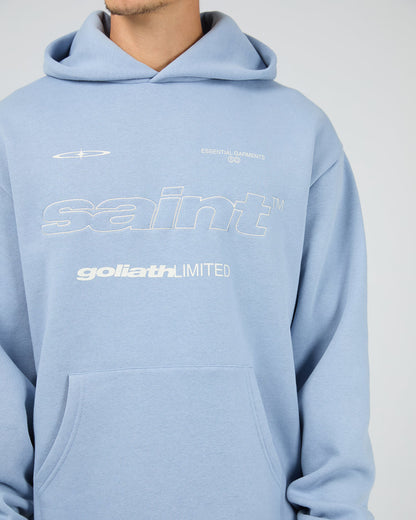 St Goliath Vapor Hoodie - Blue | Men's Relaxed Fit Fleece Hoodie