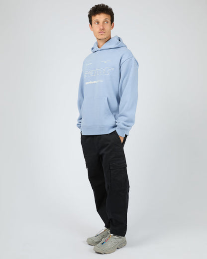 St Goliath Vapor Hoodie - Blue | Men's Relaxed Fit Fleece Hoodie