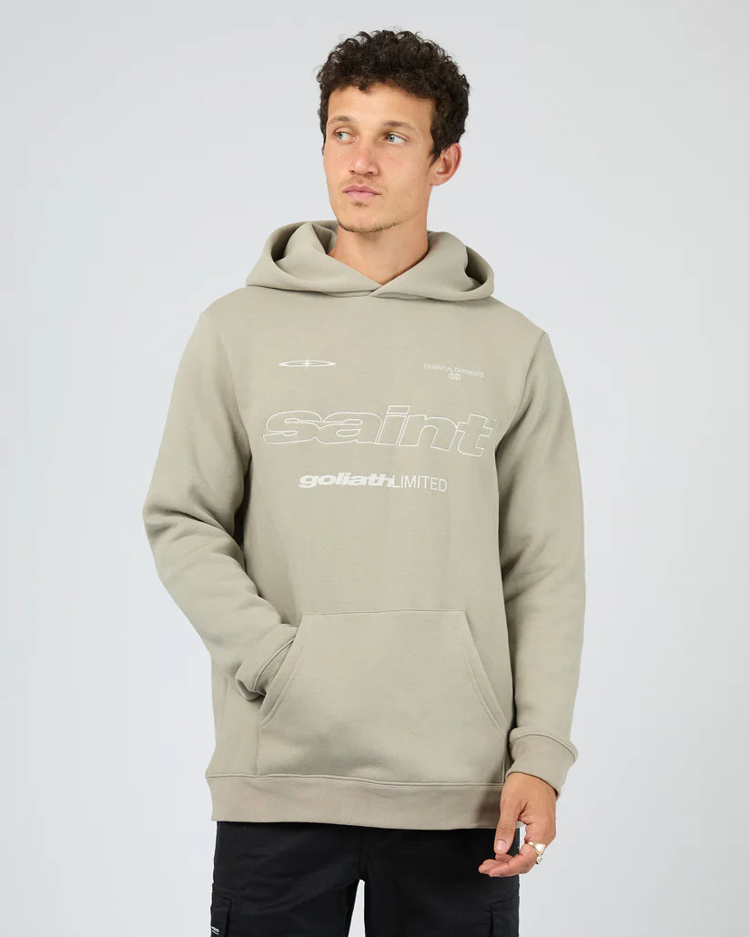 St Goliath Vapor Hoodie - Vintage Khaki | Men's Relaxed Fit Fleece Hoodie