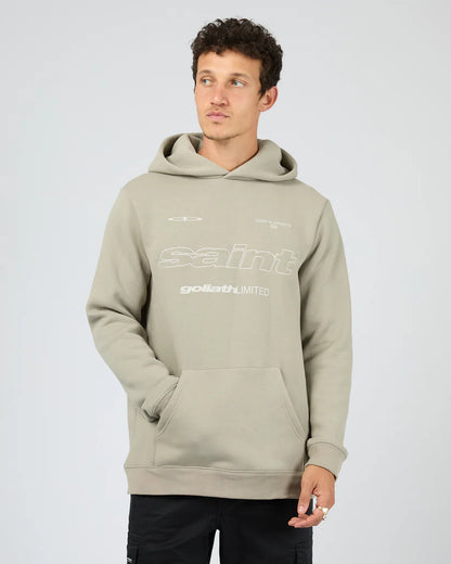 St Goliath Vapor Hoodie - Vintage Khaki | Men's Relaxed Fit Fleece Hoodie