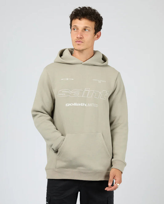 St Goliath Vapor Hoodie - Vintage Khaki | Men's Relaxed Fit Fleece Hoodie