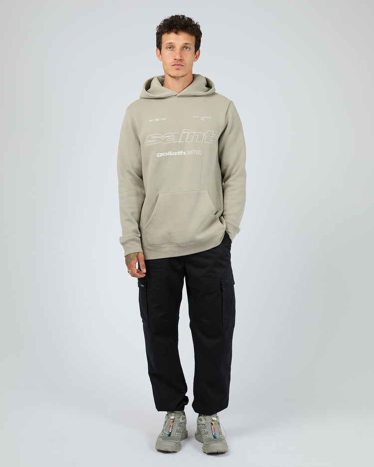 St Goliath Vapor Hoodie - Vintage Khaki | Men's Relaxed Fit Fleece Hoodie