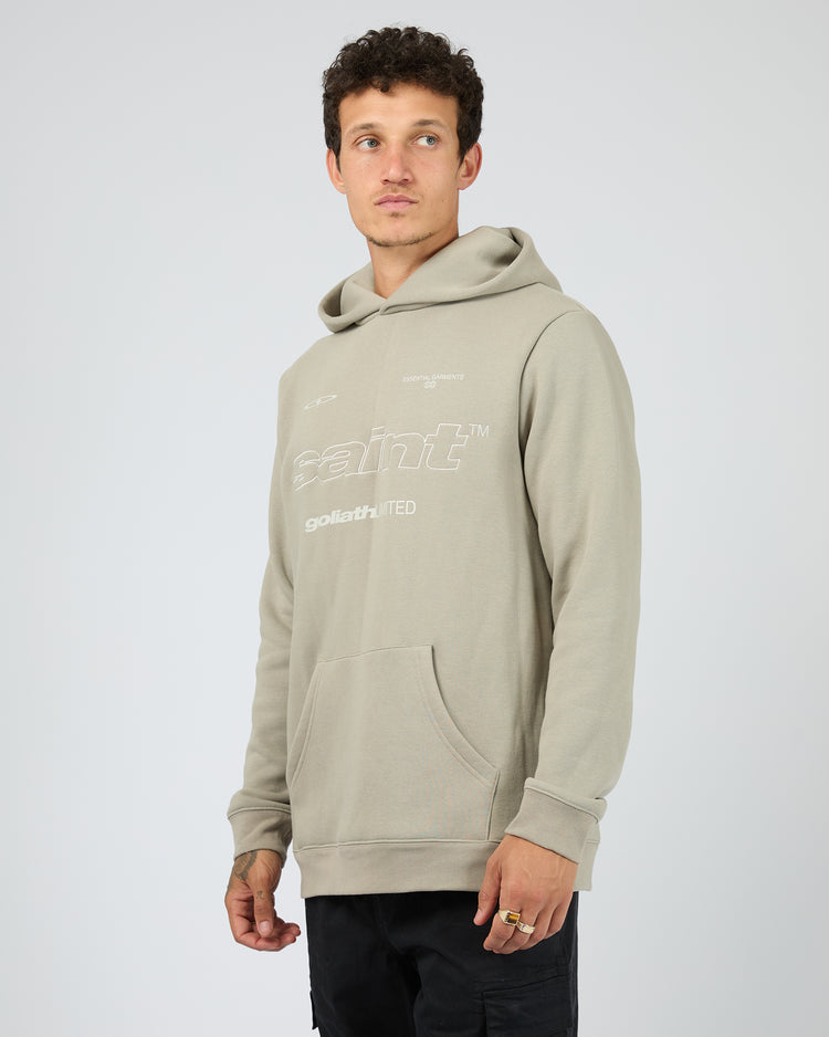 St Goliath Vapor Hoodie - Vintage Khaki | Men's Relaxed Fit Fleece Hoodie