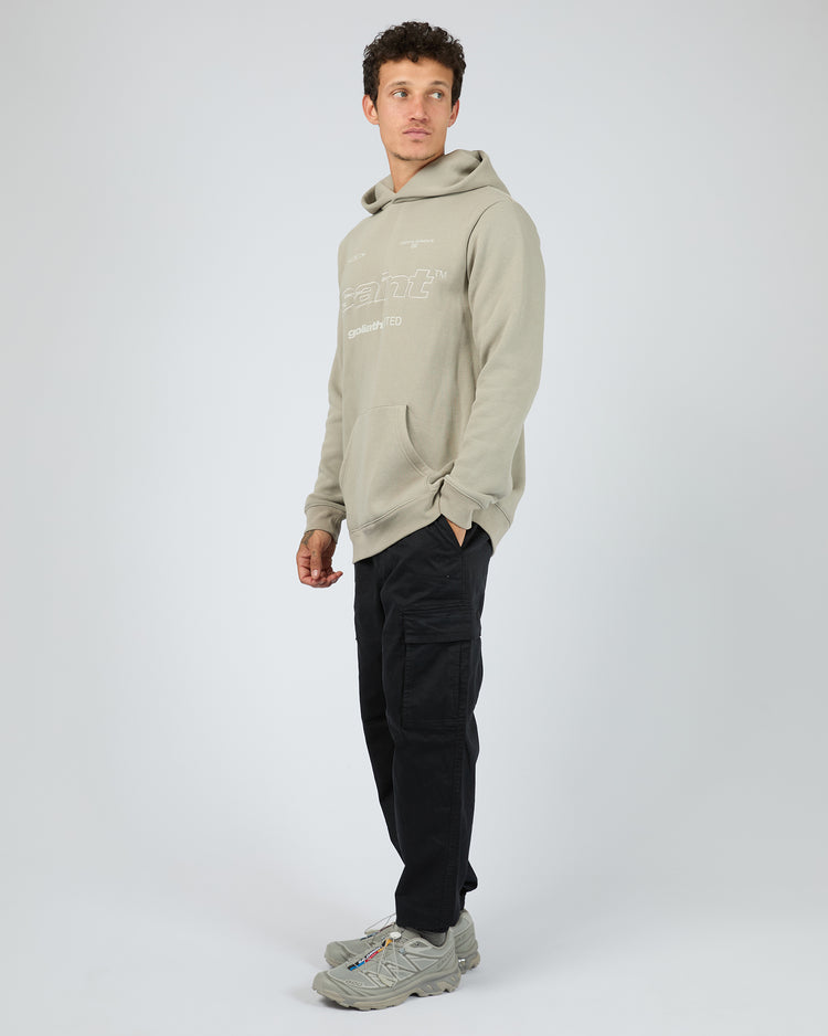 St Goliath Vapor Hoodie - Vintage Khaki | Men's Relaxed Fit Fleece Hoodie