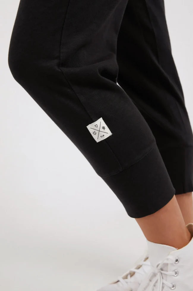 Elm Brunch Pant – Black | Women’s Relaxed Cotton Jersey Pant