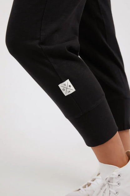 Elm Brunch Pant – Black | Women’s Relaxed Cotton Jersey Pant