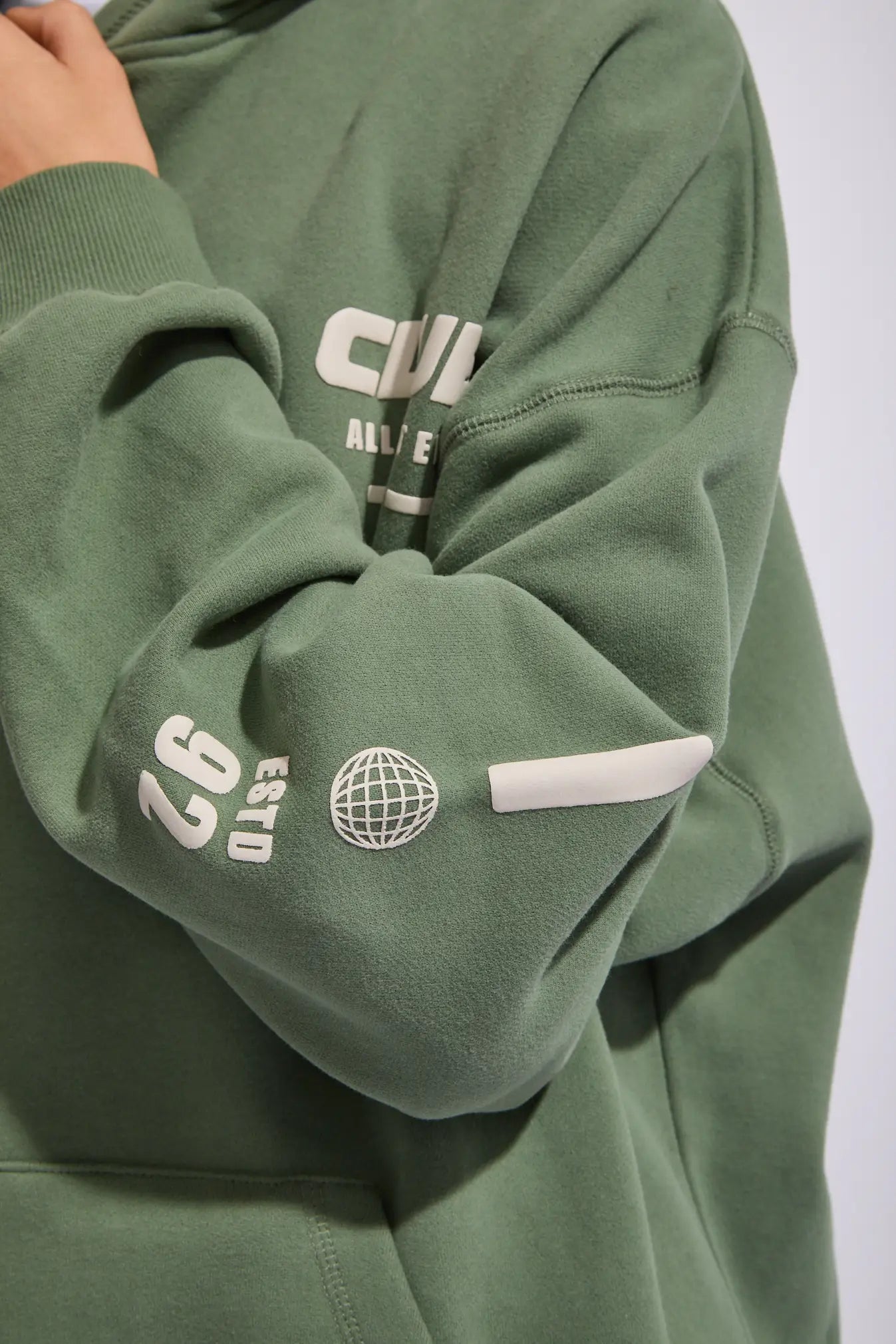 All About Eve Club Relaxed Hoodie - Khaki | Women’s Cozy Casual Hoodie