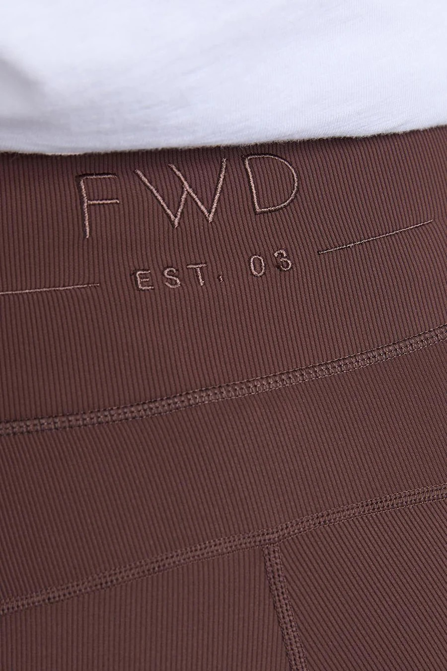 Foxwood Luxe Rib Pant - Coffee Bean | Ribbed Full Length Leggings