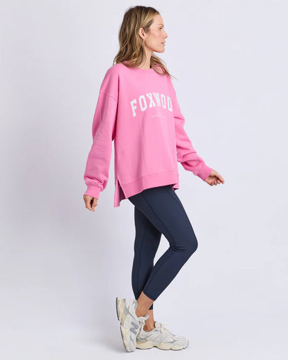 Foxwood Interval Crew - Bubblegum Pink | Women's Oversized Relaxed Sweatshirt
