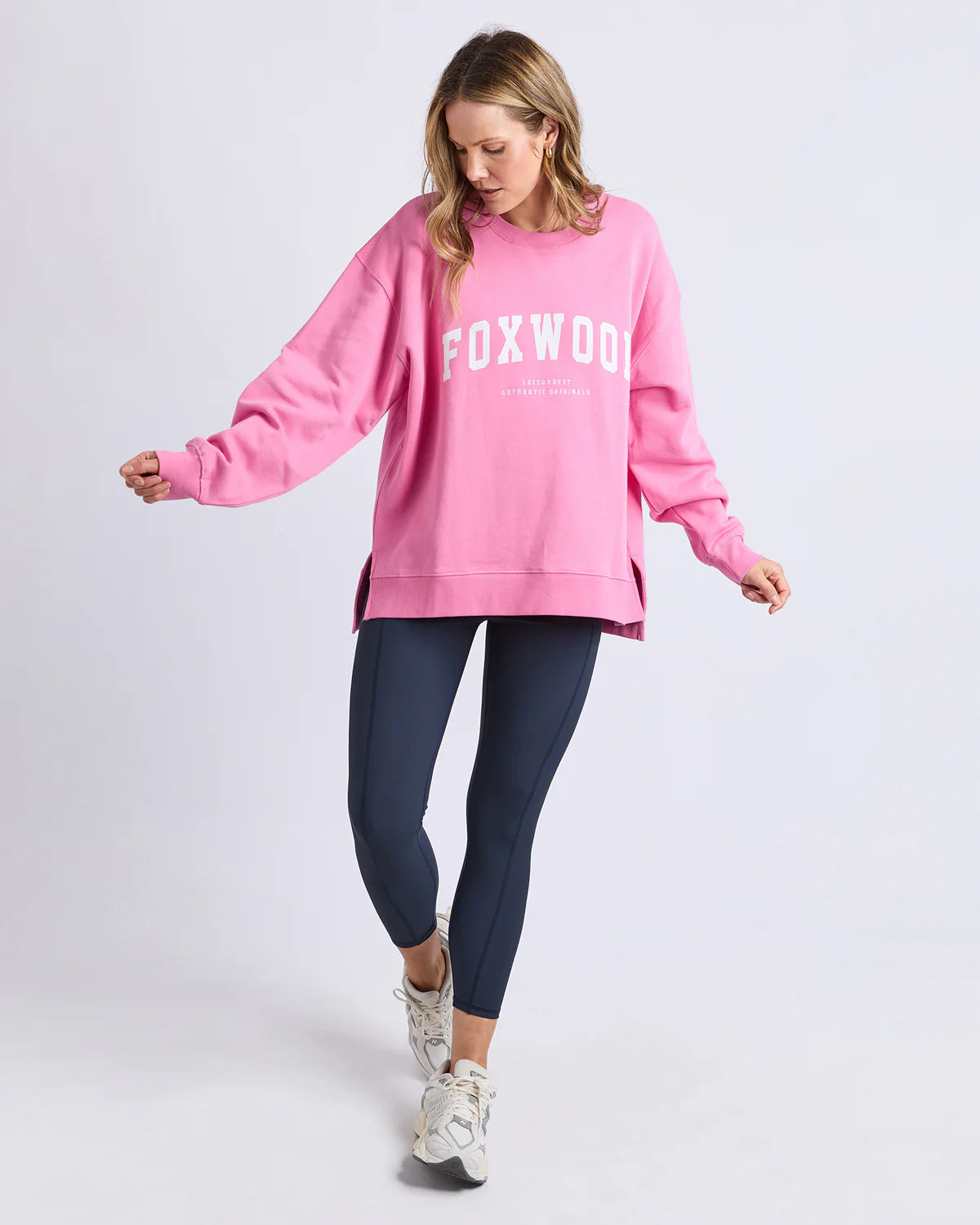 Foxwood Interval Crew - Bubblegum Pink | Women's Oversized Relaxed Sweatshirt