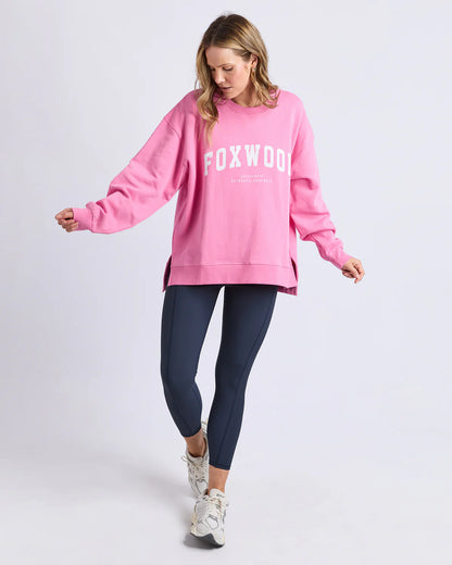 Foxwood Interval Crew - Bubblegum Pink | Women's Oversized Relaxed Sweatshirt