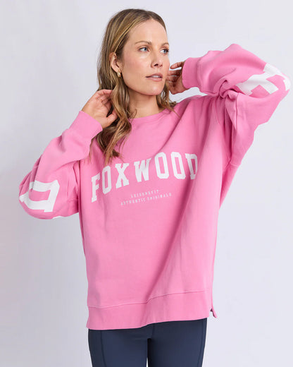 Foxwood Interval Crew - Bubblegum Pink | Women's Oversized Relaxed Sweatshirt